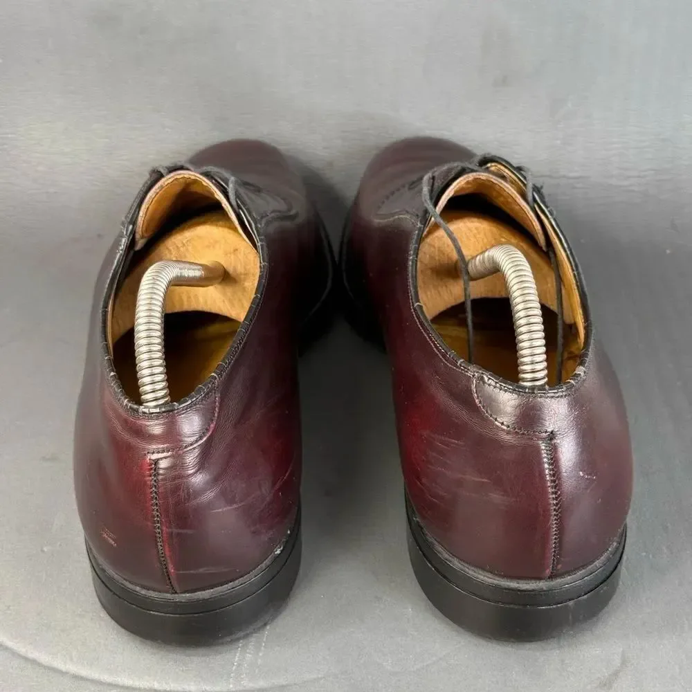 Johnston & Murphy Heritage Oxfords Shoes Mens Size 10 Burgundy Black